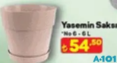 YASEMİN SAKSI NO 6-6 L YASEMİN SAKSI NO 6-6 L
